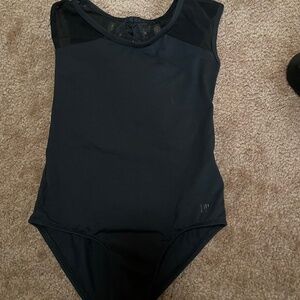 Lulli Size 8 Black Leotard